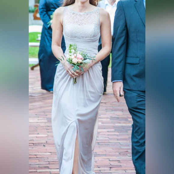 Shimmery David's Bridal Dress - Picture 1 of 12